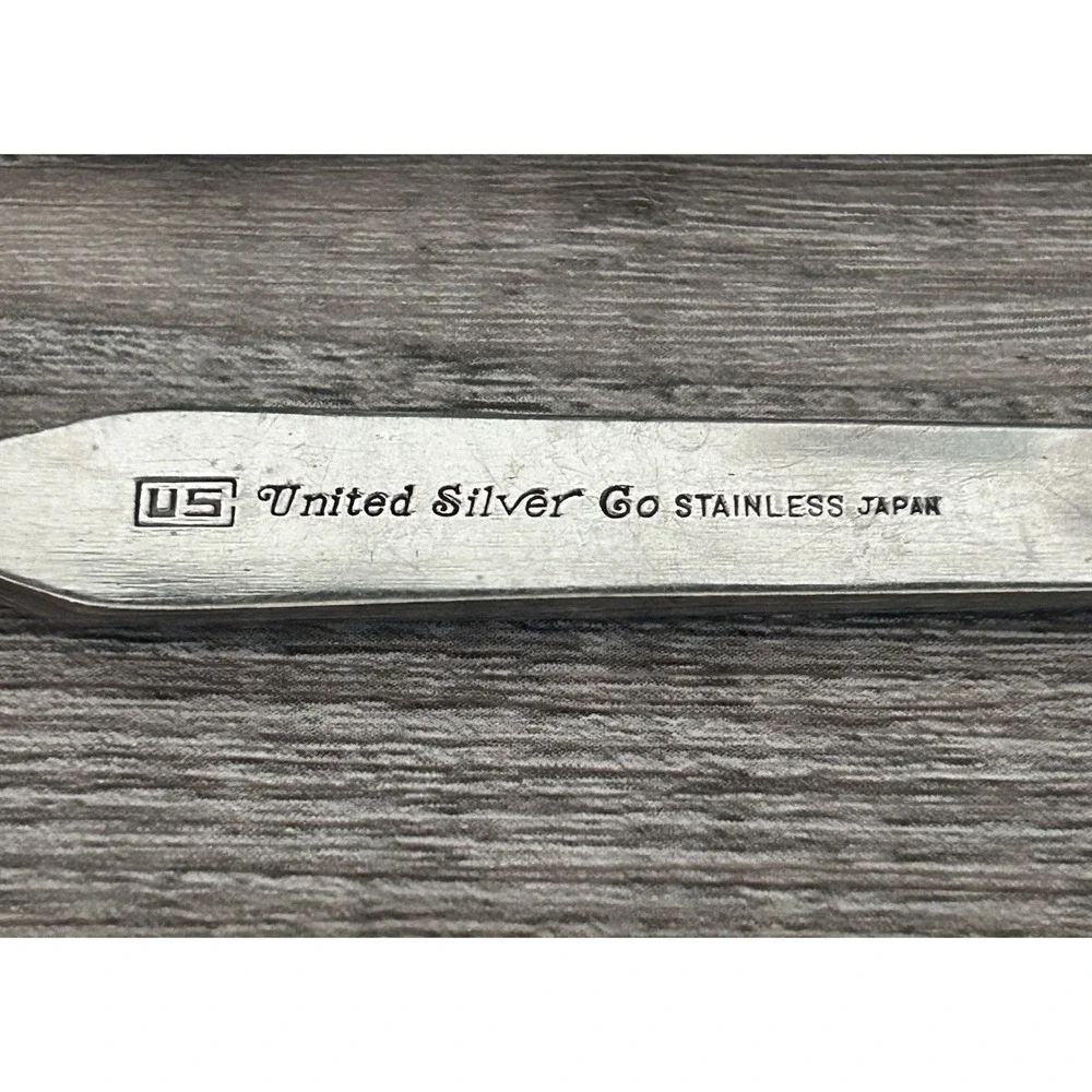 Vintage MCM United Silver Cordova Salad Forks Stainless‎ Steel Japan Set of 6